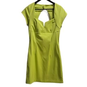 Lime green dress